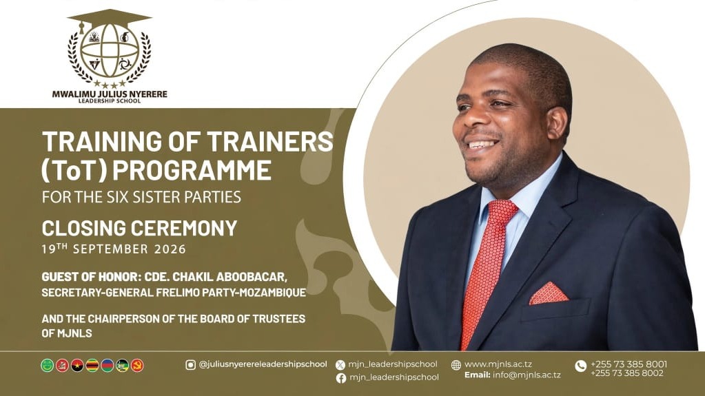 TRAINING OF TRAINERS (ToT) PROGRAMME CLOSING CEREMONY